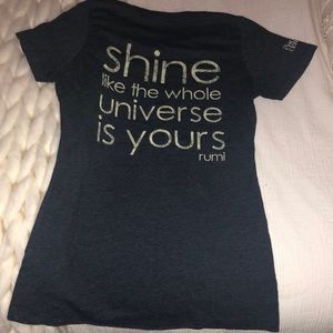 Xs meditate/ rumi quote tee shirt